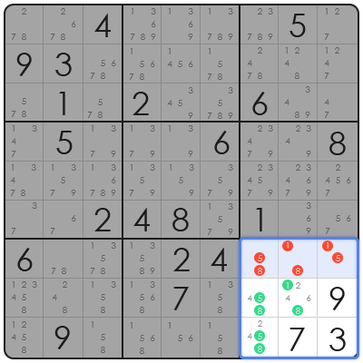 sudoku app with auto candidate mode